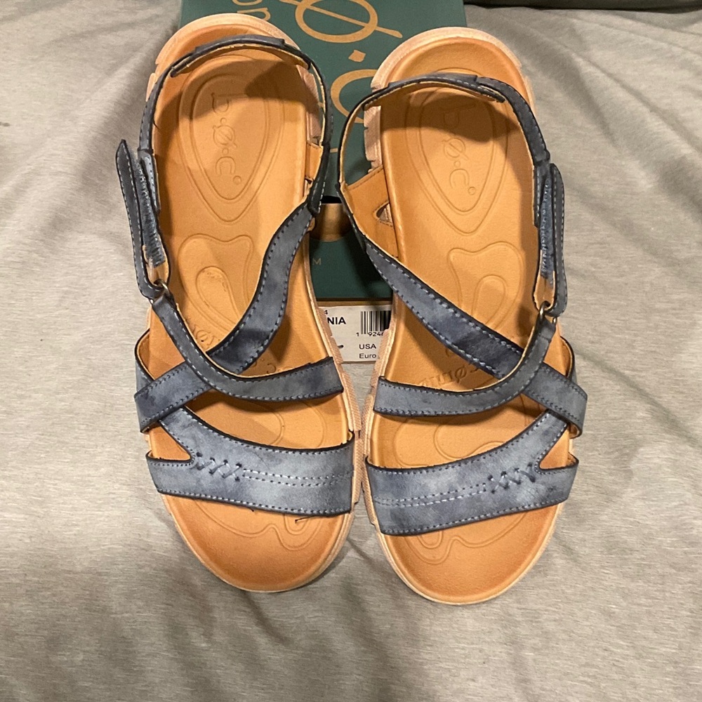 b.o.c. Blue Cross-Strap Sandals - Picture 3 of 8